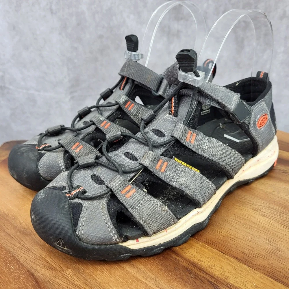 Keen Newport H2 Sandals Boys 5 Gray Closed Toe Hiking Water Shoes‎ Sport Outdoor